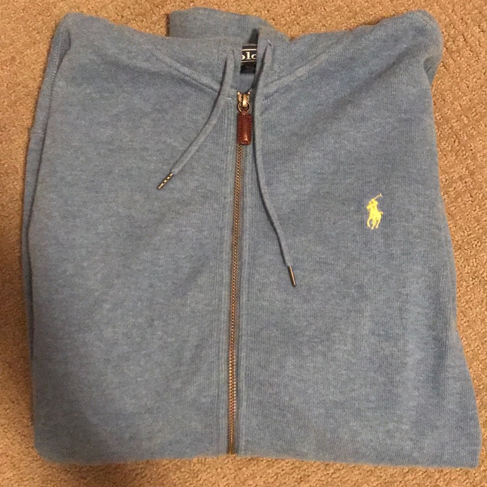 Men’s POLO zip up sweatshirt.
